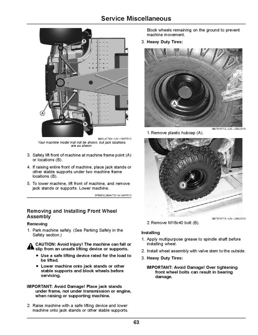 John Deere M-Gator A1 Military Utility Vehicles (SN: 140001 - 150000) (North America) Operators Manual (OMM178647)