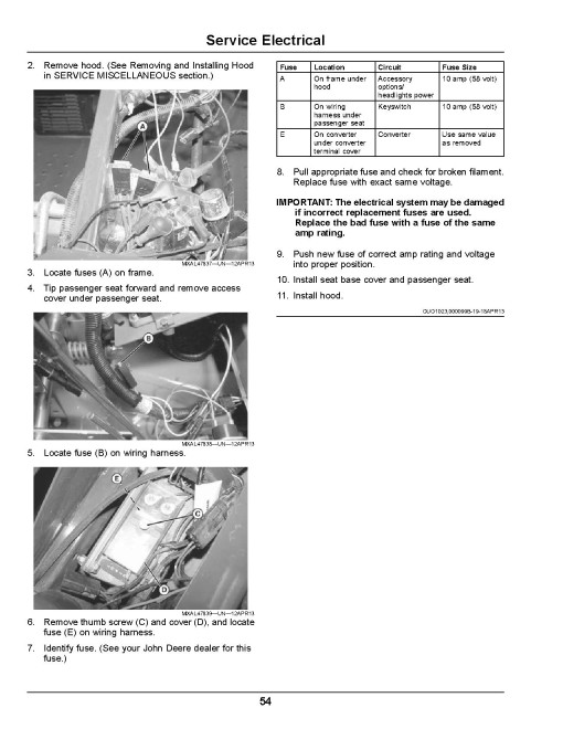 John Deere TE Electric Gator Utility Vehicles (SN: 090001 - 140000) (North America) Operators Manual (OMM178648)