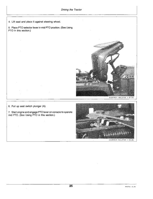 John Deere 756 and 856 Compact Utility Tractors (SN: up to 475000, North America) Operators Manual (OMM72247)