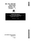 John Deere 655, 755 and 855 Compact Utility Tractors (SN: 475001-615000, North America) Operators Manual (OMM75873)