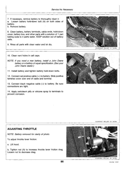 John Deere 655, 755 and 855 Compact Utility Tractors (SN: 475001-615000, North America) Operators Manual (OMM75873)