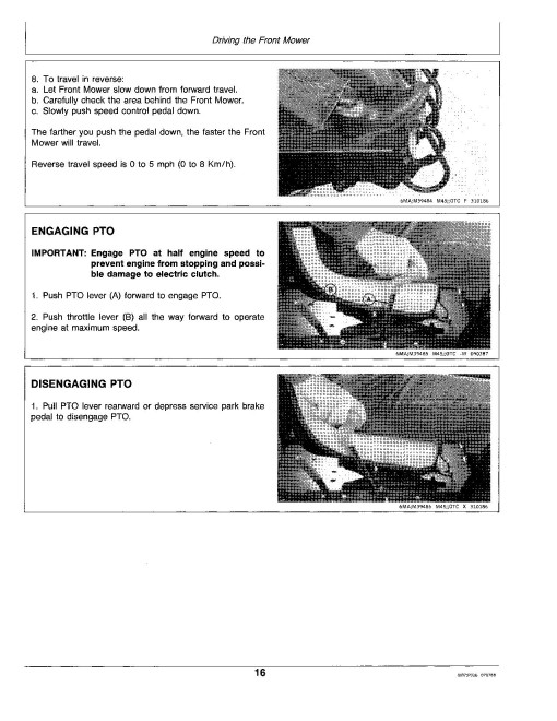John Deere F910 and F930 Front Mowers (SN: 475001 - 750000) (North America) Operators Manual (OMM79594)