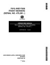 John Deere F915 and F935 Front Mowers (SN: 475001 - 750000) (North America) Operators Manual (OMM79596)