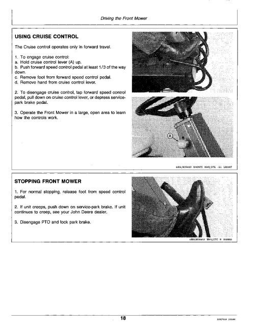 John Deere F915 and F935 Front Mowers (SN: 475001 - 750000) (North America) Operators Manual (OMM79596)