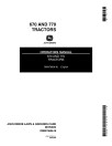 John Deere 670 and 770 Compact Utility Tractors (SN: up to 100000) (North America) Operators Manual (OMM79606)