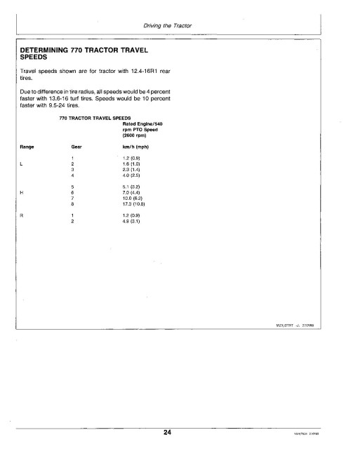 John Deere 670 and 770 Compact Utility Tractors (SN: up to 100000) (North America) Operators Manual (OMM79606)