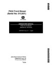 John Deere F912 and F932 Front Mowers (SN: 010001 - 100000) (North America) Operators Manual (OMM79676)