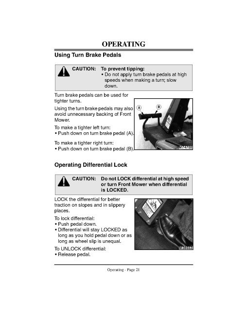 John Deere F932 Front Mowers (SN: 100001 - 150000) (North America) Operators Manual (OMM95321)