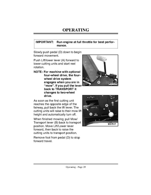 John Deere 3215 and 3235 Lightweight Fairway Mowers (SN: 010001 - 020000) (North America) Operators Manual (OMMT394)