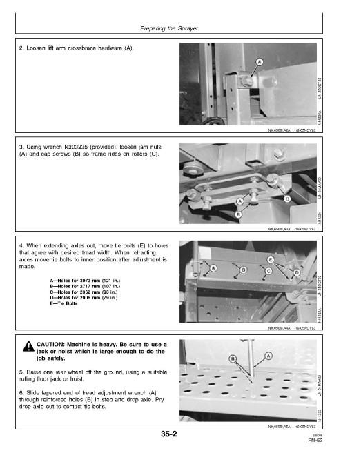 John Deere 6500 Self-Propelled Sprayers (SN: 002001 - 004000) (North America) Operators Manual (OMN200439)