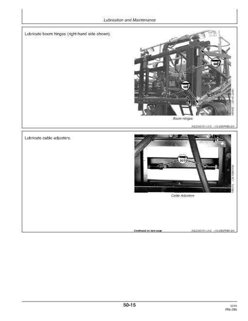 John Deere 6700 Self-Propelled Sprayers (SN: 008001 - 010000) (North America) Operators Manual (OMN300165)