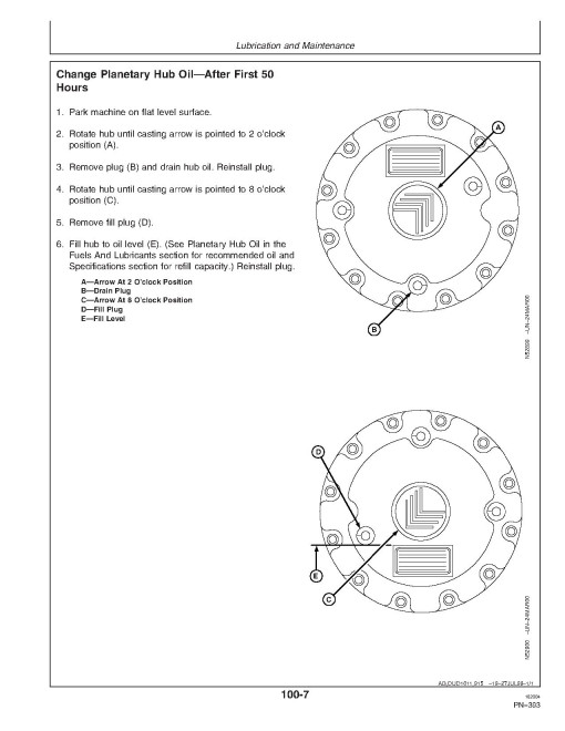 John Deere 4720 Self-Propelled Sprayers (SN: 000101 - 004000) (North America) Operators Manual (OMN300191)