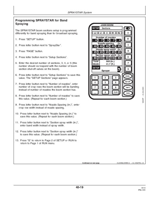 John Deere 4720 Self-Propelled Sprayers (SN: 004001 - 007000) (North America) Operators Manual (OMN300351)