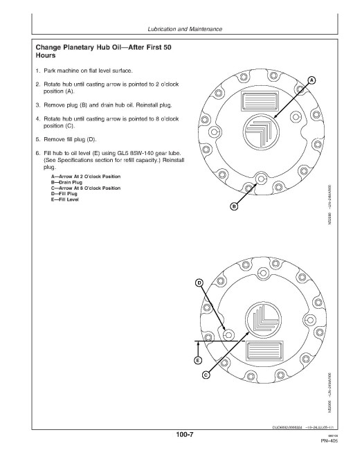 John Deere 4720 Self-Propelled Sprayers (SN: 004001 - 007000) (North America) Operators Manual (OMN300351)