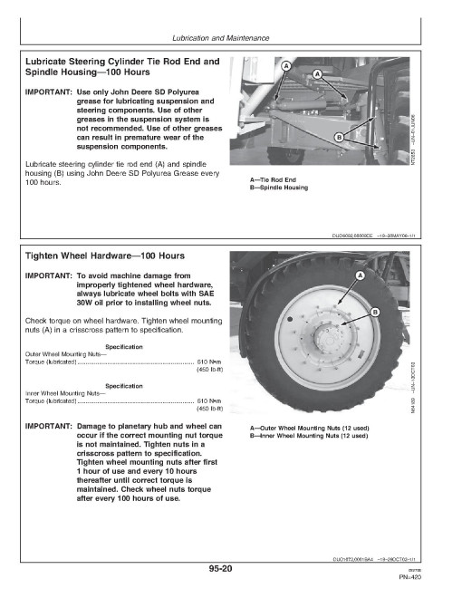 John Deere 4930 Self-Propelled Sprayers (SN: 000101 - 004000) (North America) Operators Manual (OMN300371)