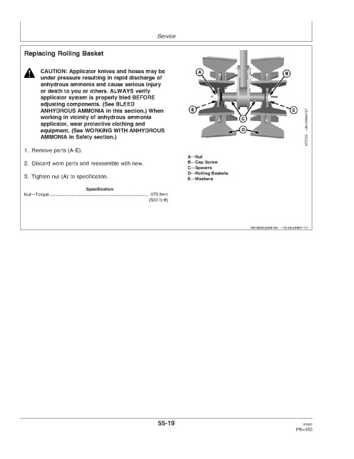 John Deere 2510S Strip Till Nutrient Applicators (SN: 000101 - 004000) (North America) Operators Manual (OMN300519)