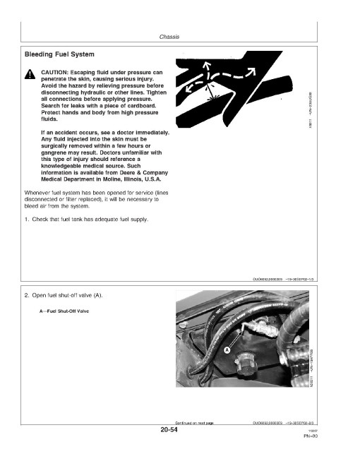 John Deere 6700 Self-Propelled Sprayers (SN: 018001 - 022000) (North America) Operators Manual (OMN300638)
