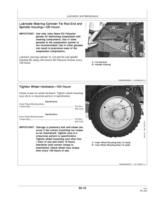 John Deere 4930 Self-Propelled Sprayers (SN: 004001 - 006000) (Europe) Operators Manual (OMN300726)