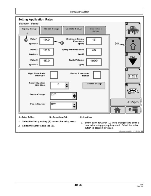 John Deere 4730 (SN:004001-008000) and 4830 (SN:003001-008000) Self-Propelled Sprayers (Export) Operators Manual (OMN300789)