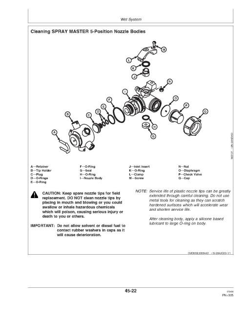 John Deere 4930 Self-Propelled Sprayers (SN: 006001 - 008000) (Europe) Operators Manual (OMN300791)