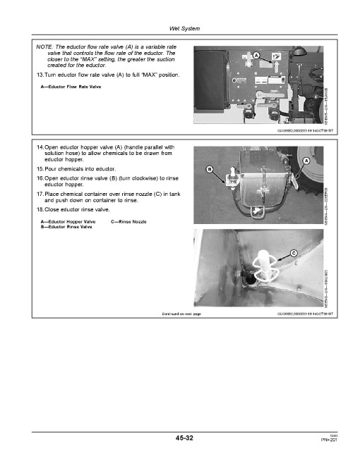 John Deere 4630 Self-Propelled Sprayers (SN: 000101-018000) (North America) Operators Manual (OMN300896)