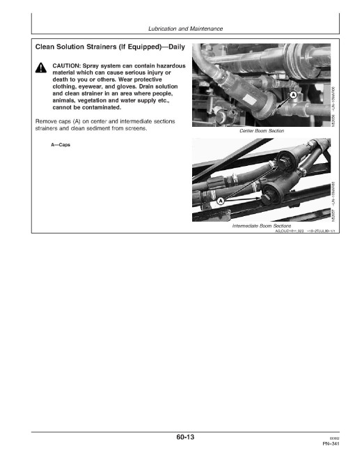 John Deere 4710 Self-Propelled Sprayers (SN: up to 004000) (North America) Operators Manual (OMN303735)