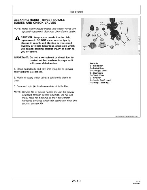 John Deere 4700 Self-Propelled Sprayers (PIN: up to N04700X 006000) (North America) Operators Manual (OMN303773)