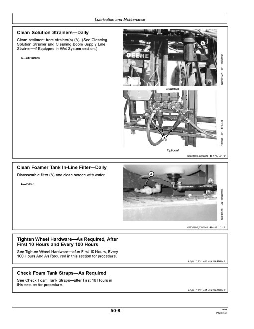 John Deere 6700 Self-Propelled Sprayers (SN: from 022000) (North America) Operators Manual (OMN319591)