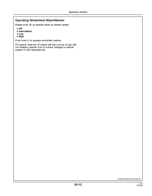 John Deere 4930 Self-Propelled Sprayers (SN: from 013001) (North America) Operators Manual (OMN401971)