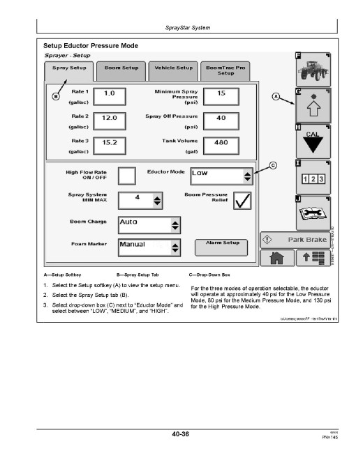John Deere 4930 Self-Propelled Sprayers (SN: from 013001) (Europe) Operators Manual (OMN401973)