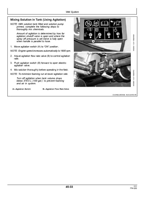 John Deere 4930 Self-Propelled Sprayers (SN: from 013001) (Europe) Operators Manual (OMN401973)