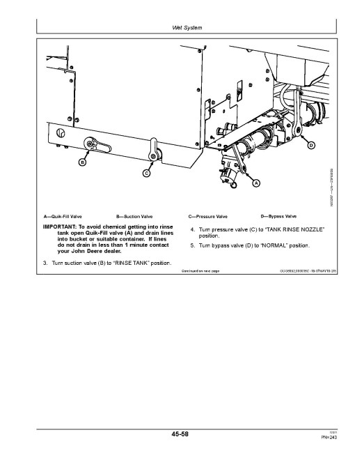 John Deere 4730 and 4830 Self-Propelled Sprayers, SN: 018001-023000, Export Edition, Operators Manual (OMN405431)
