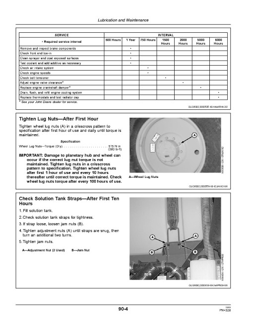 John Deere 4630 Self-Propelled Sprayers (SN: 018001 - 023000) (North America) Operators Manual (OMN405435)