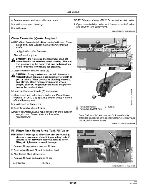 John Deere R4030 and R4038 Self-Propelled Sprayers (SN: 001001 - 006000) (North America) Operators Manual (OMN405930)