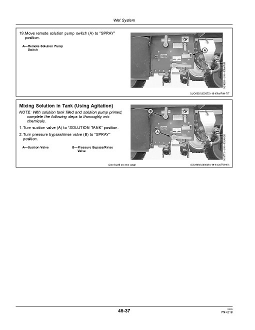 John Deere 4630 Self-Propelled Sprayers (SN: 023001 - 028000) (North America) Operators Manual (OMN409157)