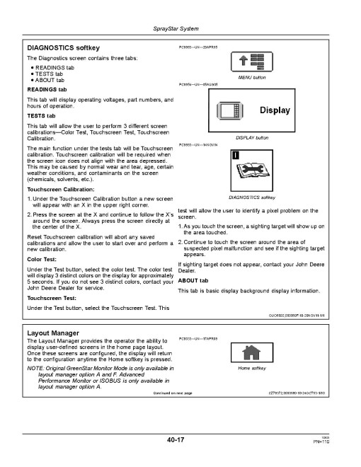 John Deere 4630 Self-Propelled Sprayers (SN: 023001 - 028000) (Export Edition) Operators Manual (OMN409170)