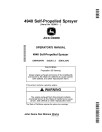 John Deere 4940 Self-Propelled Sprayer/Spreaders (SN: 023001-028000) (North America) Operators Manual (OMN409478)