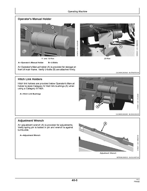 John Deere 2510H High Speed Nutrient Applicators (SN: 745101 - 760100) (North America) Operators Manual (OMN410369)