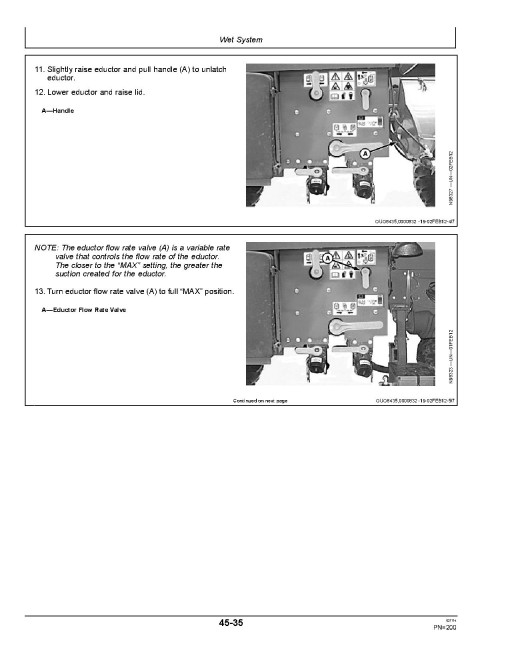 John Deere 4630 (3WP-2271) Self-Propelled Sprayers, SN: from 023001, Mongolian Edition, Operators Manual (OMN4630YH)