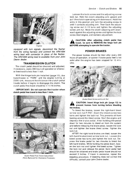 John Deere 7520 4WD Articulated Tractors (North America) Operators Manual (OMR51902)