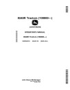 John Deere 8245R Tractors (SN: from 100000, South America) Operators Manual (OMR566231)