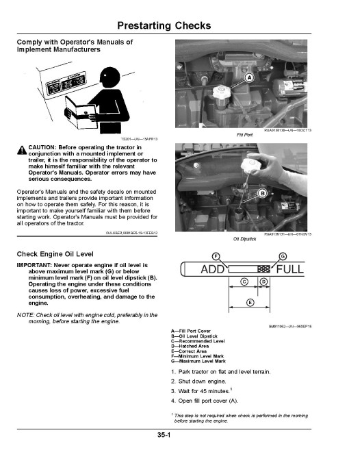 John Deere 8245R Tractors (SN: from 100000, South America) Operators Manual (OMR566231)