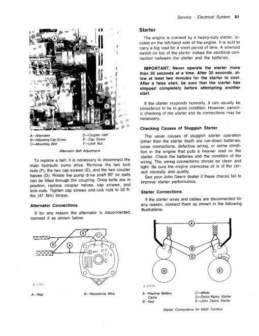 John Deere 8430 (SN:001000-005927) and 8630 (SN:001000-008117) 4WD Articulated Tractors (North America) Operators Manual (OMR65222)
