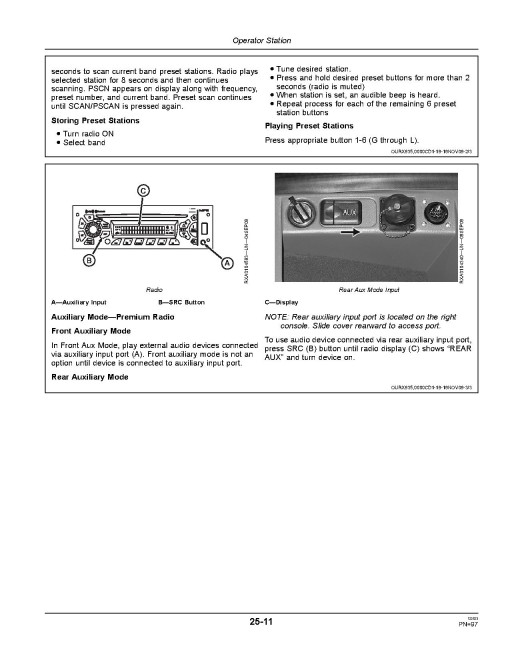 John Deere 8310RT, 8335RT and 8360RT Tracked Tractors (SN: 905301-907100, N.America) Operators Manual (OMRE317093)