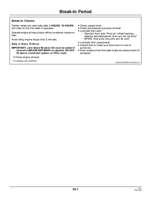 John Deere 8235R, 8260R, 8285R, 8310R, 8335R, 8360R Tractors (SN: 053101-090000, Export Edition) Operators Manual (OMRE346473)