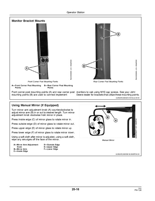 John Deere 8235R, 8260R, 8285R, 8310R, 8335R and 8360R Tractors (SN: 053101-090000, N.America) Operators Manual (OMRE564172)