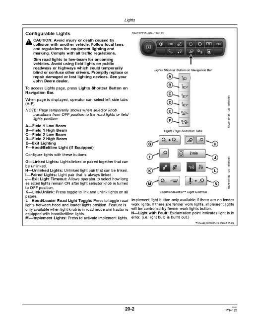 John Deere 8320RT, 8345RT and 8370RT Tracked Tractors (SN: 914001-915000, North America) Operators Manual (OMRE573881)