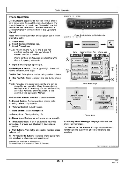 John Deere 8320RT, 8345RT and 8370RT Tracked Tractors (SN:912001-917000, Europe) Operators Manual (OMRE578590)