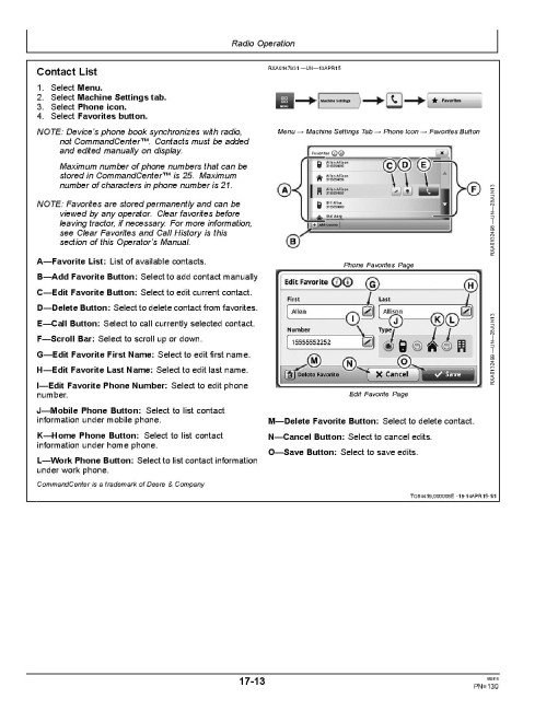 John Deere 8320RT, 8345RT and 8370RT Tracked Tractors (SN:912001-917000, Export Edition) Operators Manual (OMRE578604)