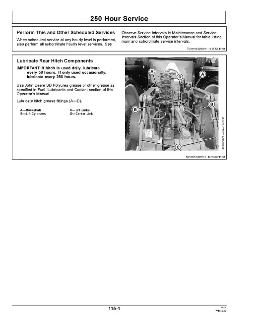 John Deere 8320RT, 8345RT and 8370RT Tracked Tractors (SN:912001-917000, Export Edition) Operators Manual (OMRE578604)